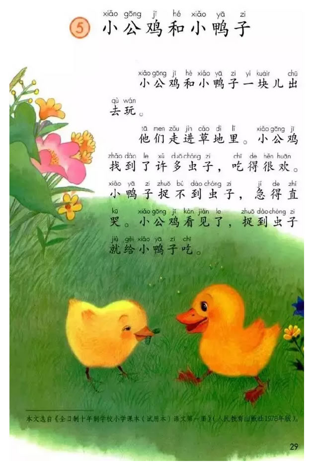 《小公鸡和小鸭子》电子教材