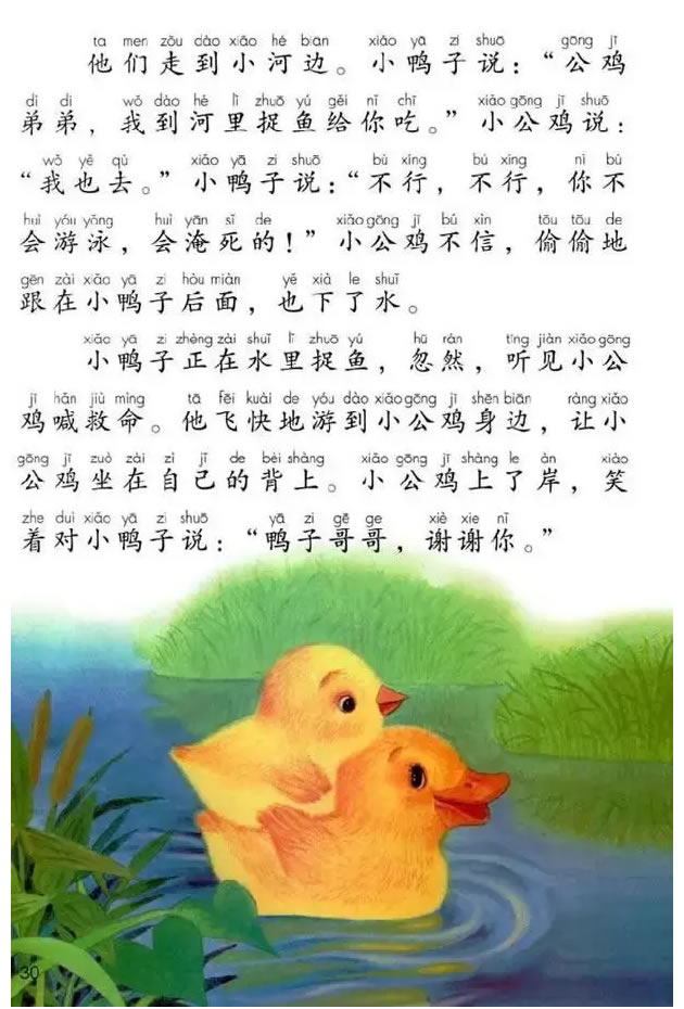 《小公鸡和小鸭子》电子教材
